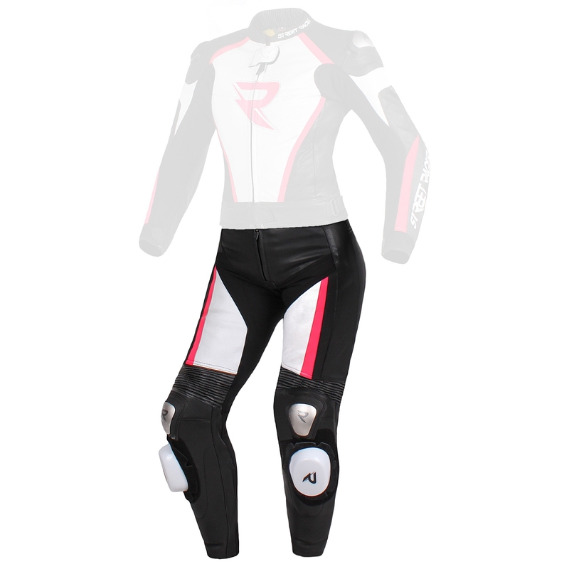 Pantaloni pentru femei Street Racer Kiara negru-alb-roz fluorescent - calitate II