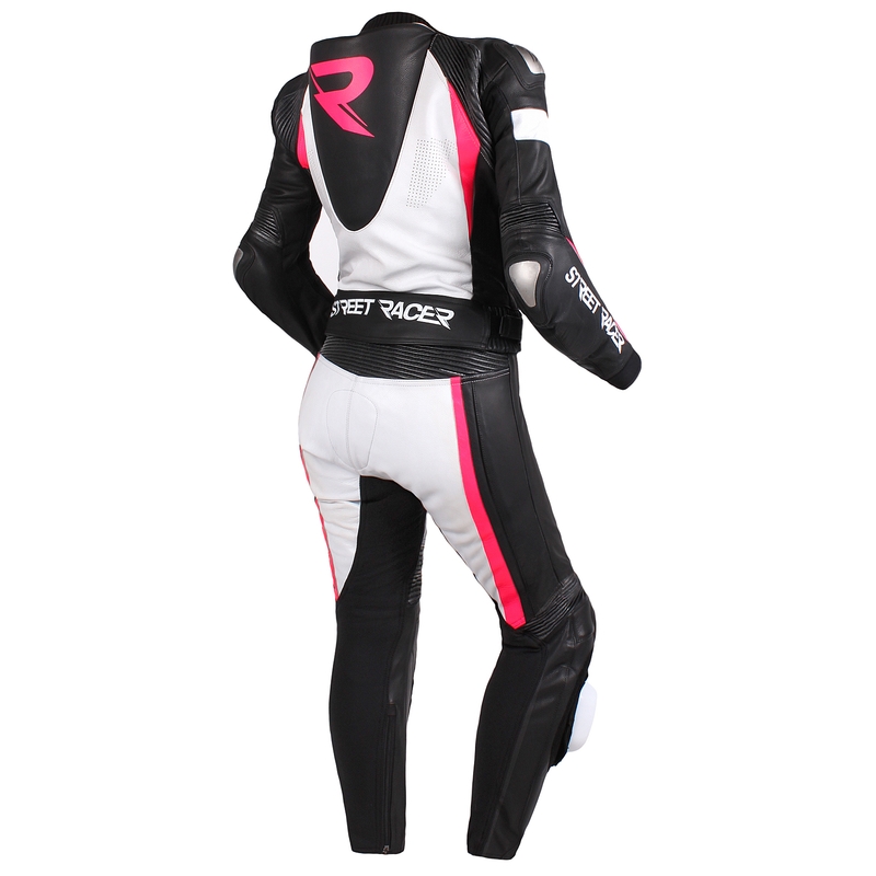 Pantaloni pentru femei Street Racer Kiara negru-alb-roz fluorescent - calitate II