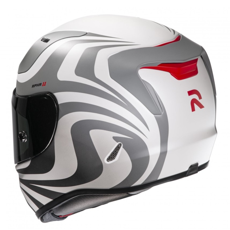 Cască integrală de motocicletă HJC RPHA 11 Eldon MC10SF alb-gri