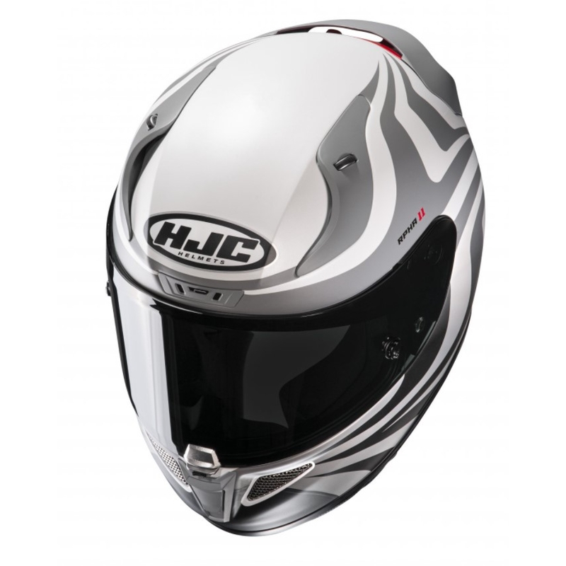 Cască integrală de motocicletă HJC RPHA 11 Eldon MC10SF alb-gri