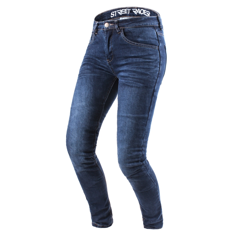 Blugi moto pentru femei Street Racer Daily albastru - calitate II