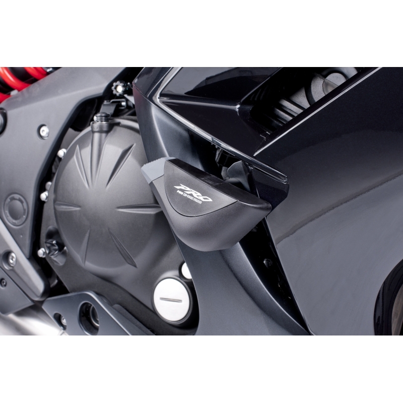 Protecții căptușite Puig PRO - Kawasaki ER-6F (12-15) negru