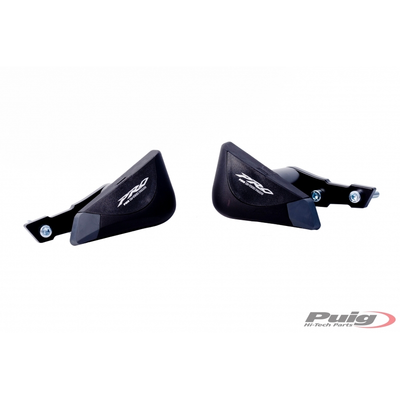 Protecții căptușite Puig PRO - Kawasaki ER-6N (12-15) negru