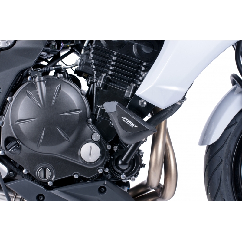 Protecții căptușite Puig PRO - Kawasaki ER-6N (12-15) negru