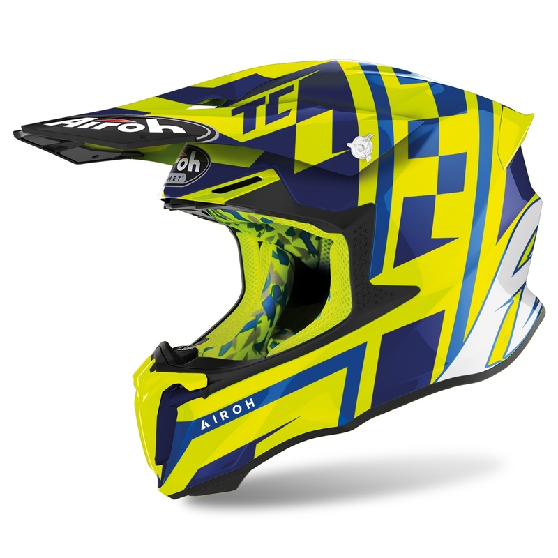 Cască de motocros Airoh Twist 2.0 TC21 2022 galben lucios výprodej lichidare