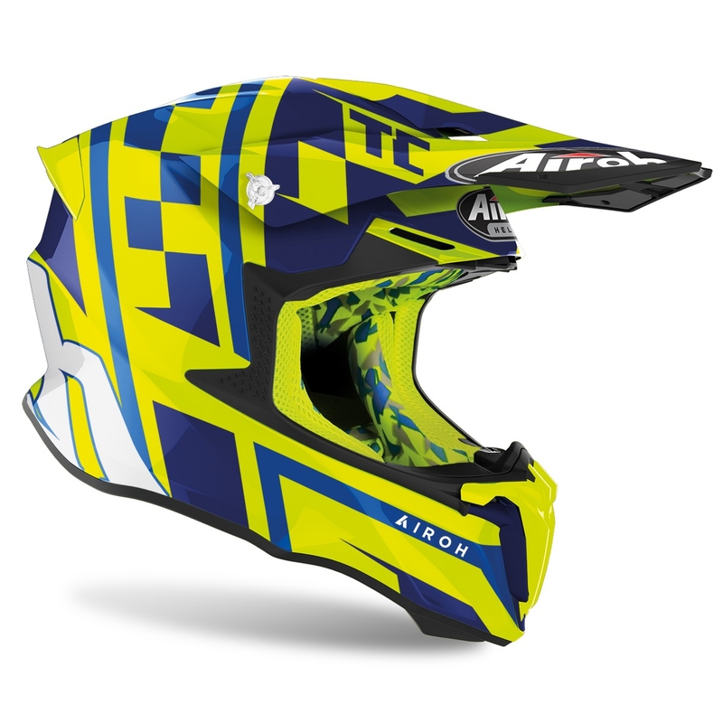 Cască de motocros Airoh Twist 2.0 TC21 2022 galben lucios výprodej lichidare