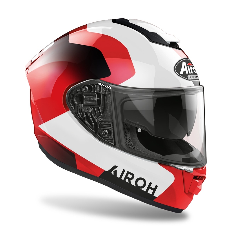 Cască de motocicletă integrală Airoh ST.501 Dock 2022 roșu lucios lichidare