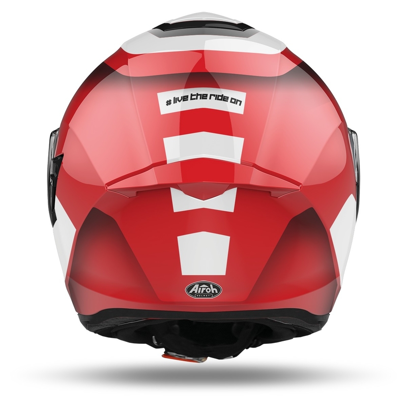 Cască de motocicletă integrală Airoh ST.501 Dock 2022 roșu lucios lichidare