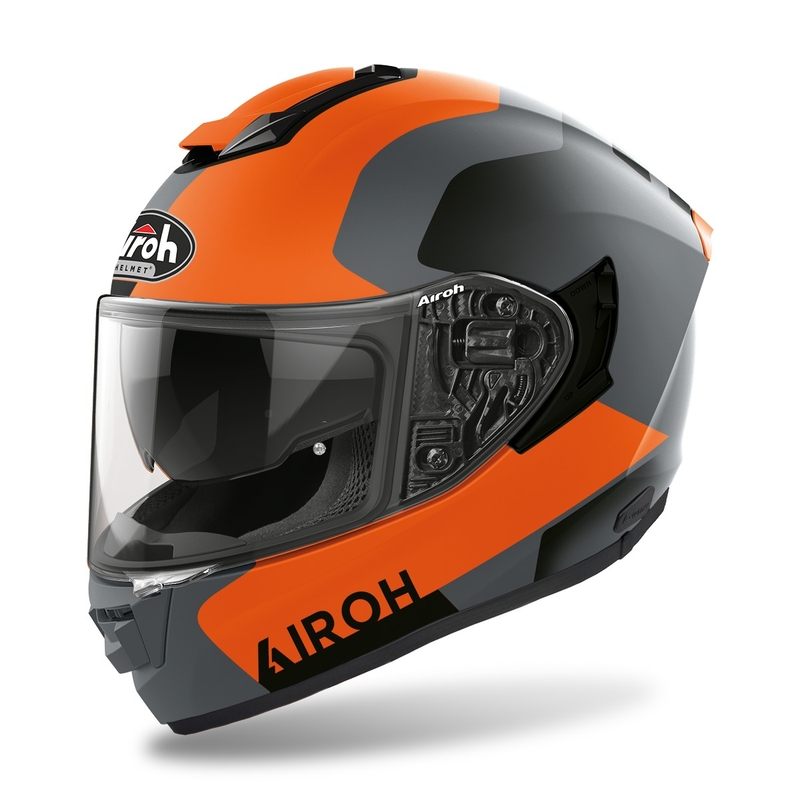 Cască de motocicletă integrală Airoh ST.501 Dock 2022 portocaliu mată výprodej lichidare