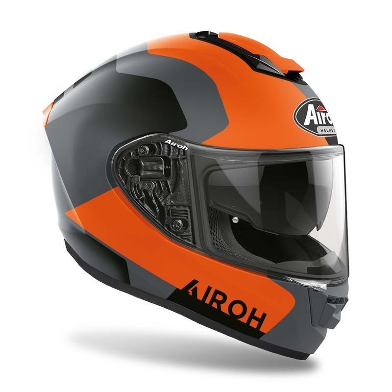 Cască de motocicletă integrală Airoh ST.501 Dock 2022 portocaliu mată výprodej lichidare