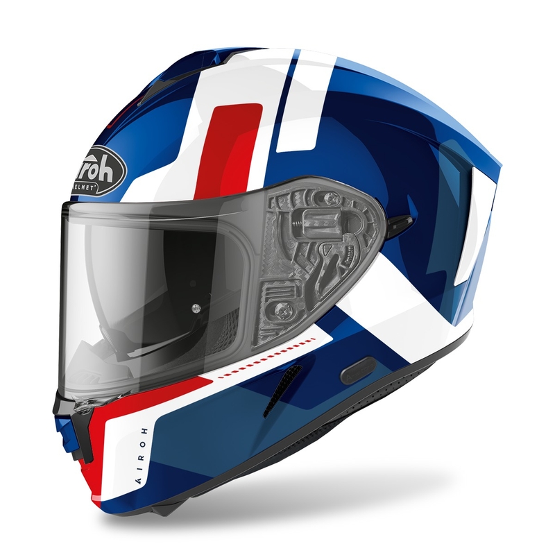 Cască de motocicletă integrală Airoh Spark Shogun 2022 albastru-roșu lucios lichidare