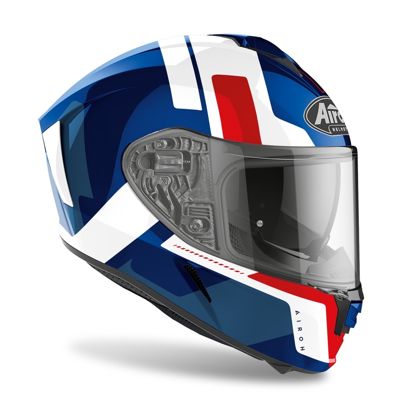 Cască de motocicletă integrală Airoh Spark Shogun 2022 albastru-roșu lucios lichidare