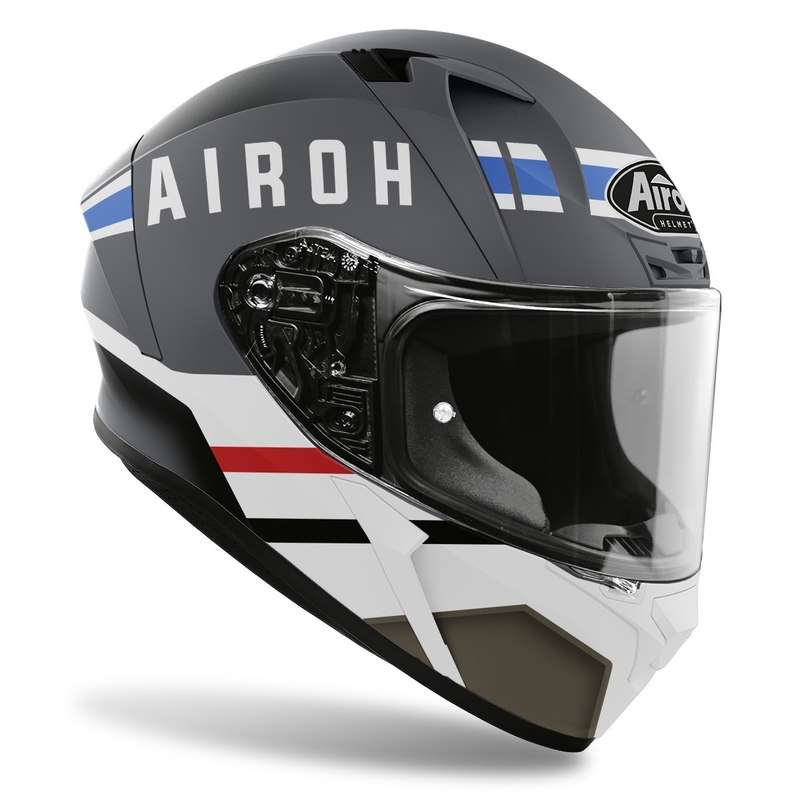 Cască integrală de motocicletă Airoh Valor Craft 2022 alb-gri mat