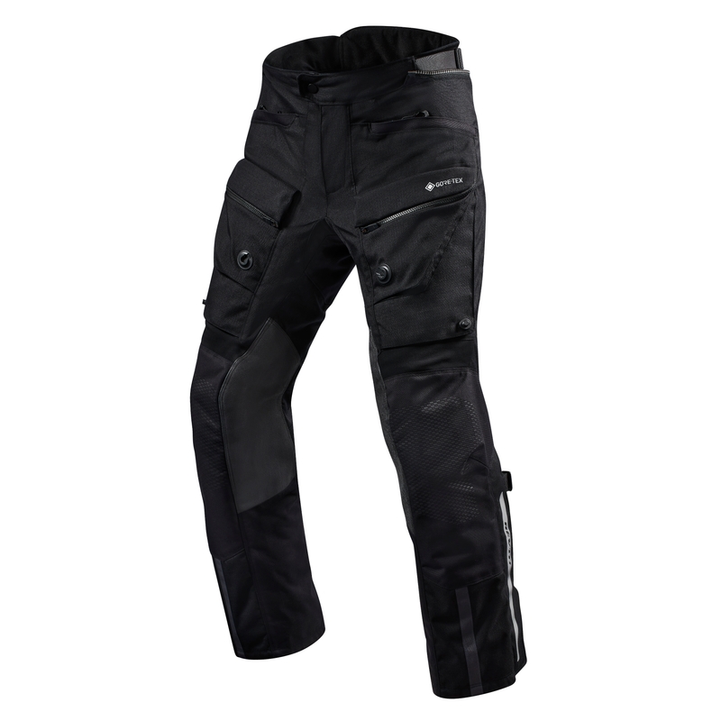 Pantaloni de motocicletă Revit Defender 3 GTX negri