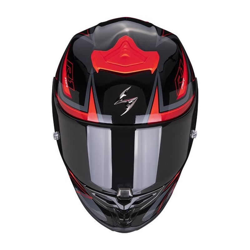 Cască integrală pentru motociclete Scorpion EXO-R1 Air Gaz negru-roșu