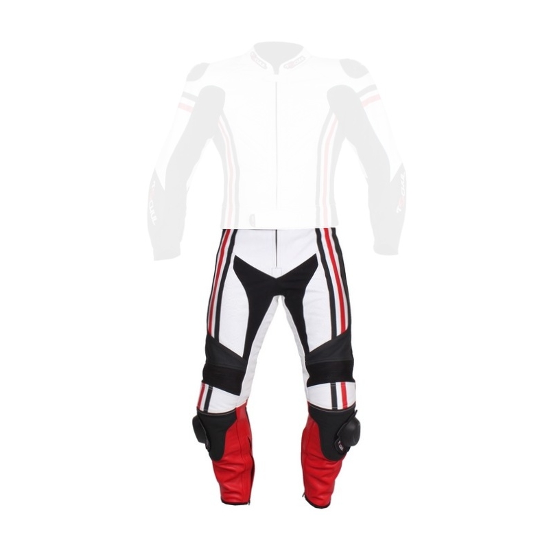 Pantaloni Tschul 555 alb-negru-roșu pentru bărbați lichidare