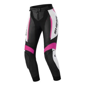 Pantaloni de motocicletă Shima Miura 2.0 negru, alb și roz pentru femei Shima Miura 2.0 negru, alb și roz