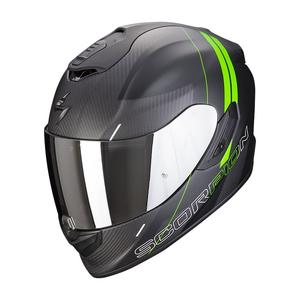 Cască de motocicletă integrală Scorpion EXO-1400 Carbon Air Drik negru-verde mată