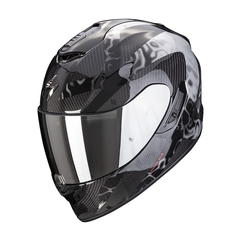 Cască de motocicletă integrală Scorpion EXO-1400 Carbon Air Cloner argint