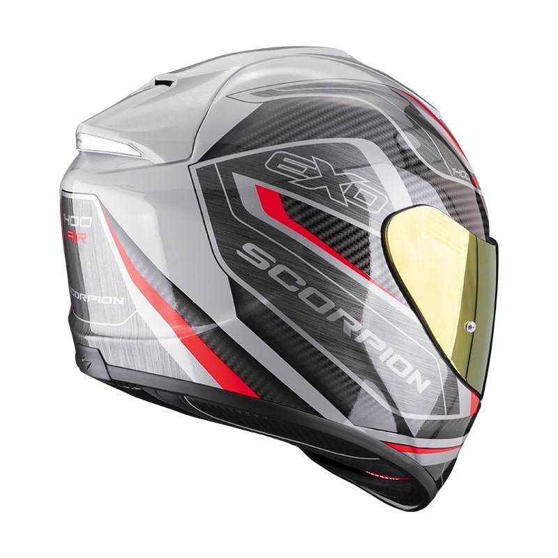 Cască integrală de motocicletă Scorpion EXO-1400 Air Attune gri-negru-roșu lichidare