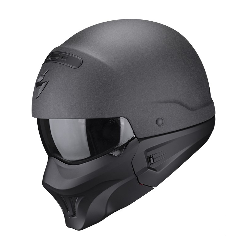 Cască Scorpion Exo-Combat Evo Graphite gri închis