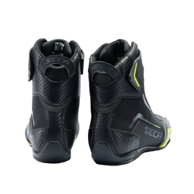 Cizme de motocicletă SECA Apex Evo negru-galben-fluo lichidare