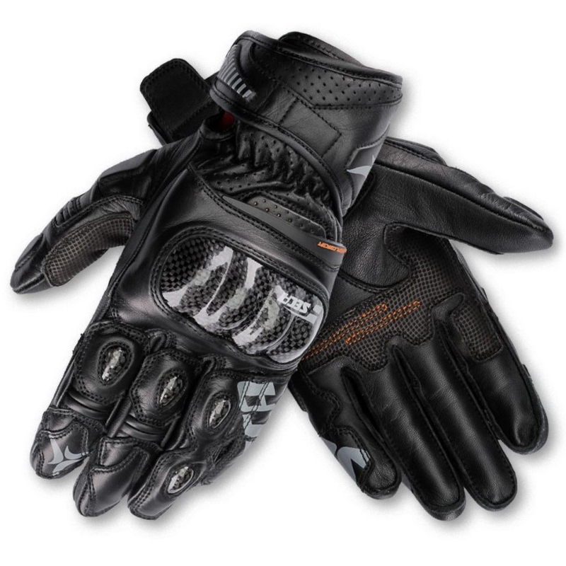 Mănuși pentru motociclete SECA Trackday Short negru
