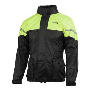 Jachetă de ploaie pentru motociclete SECA Rain negru-galben-fluo lichidare výprodej
