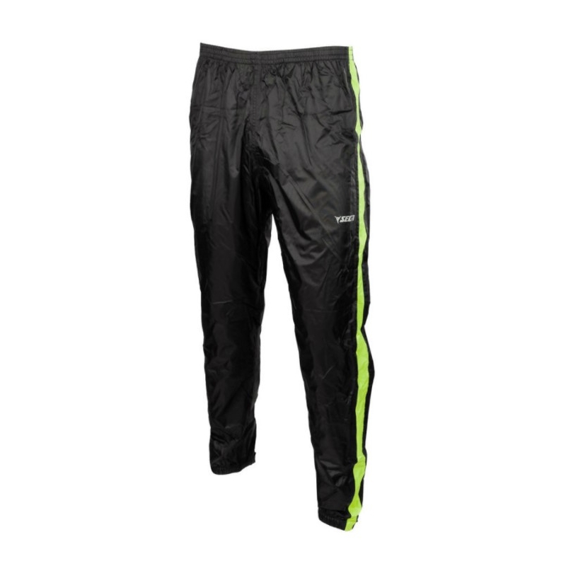 Pantaloni de ploaie SECA Drop negru-galben-fluo lichidare