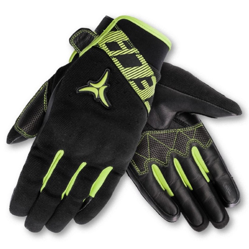 SECA X-Stretch Black-Yellow Fluo Mănuși de motocicletă Black-Yellow Fluo lichidare