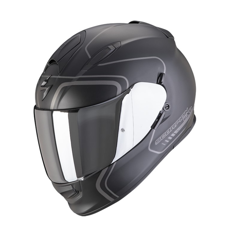 Cască integrală pentru motociclete SCORPION EXO-491 WEST negru mat-argintiu mat