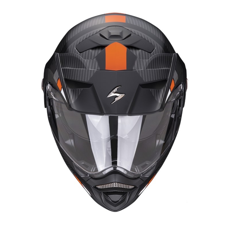 Cască de motocicletă SCORPION ADX-2 CAMINO negru-argintiu-portocaliu lichidare
