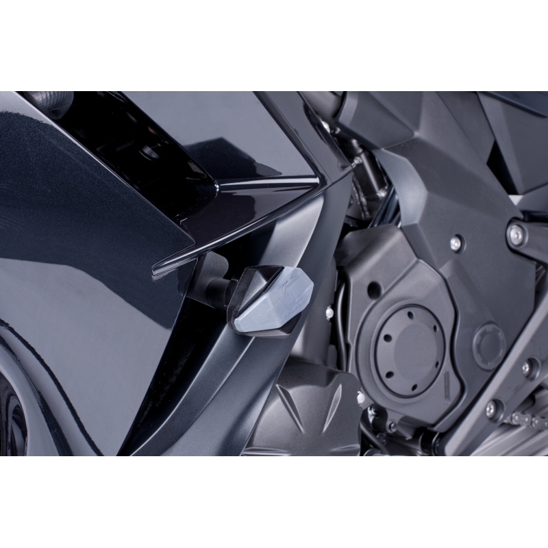 Protecții căptușite Puig R12 - Kawasaki ER-6F (12-15) negru