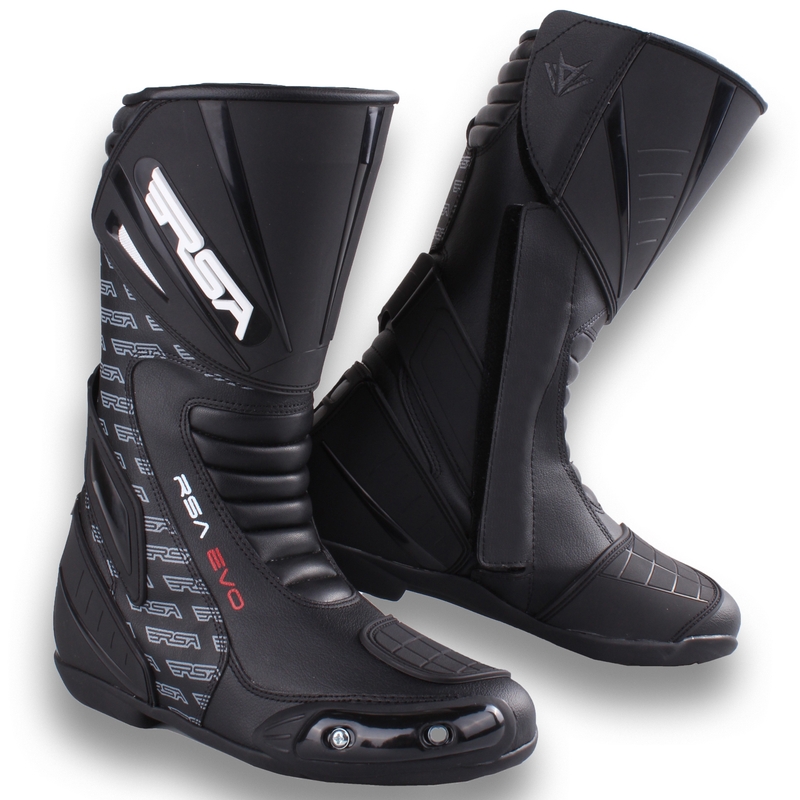 RSA Evo Negru Cizme de motociclete Negru lichidare