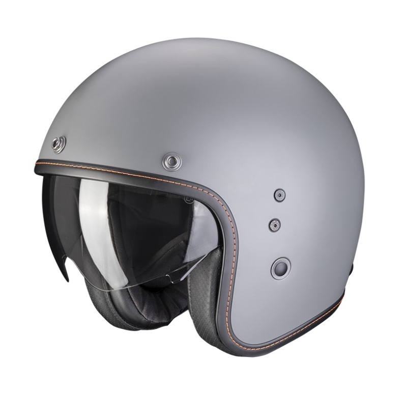 Cască deschisă SCORPION BELFAST EVO Solid mată gri ciment