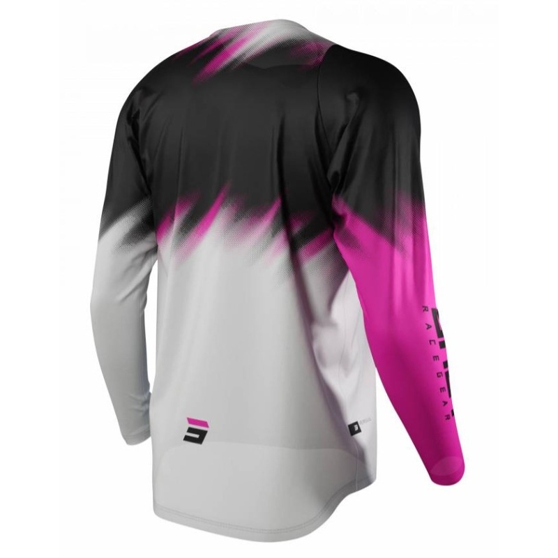 Tricou motocross pentru copii Shot Devo Versus gri-negru-roșu-roz výprodej lichidare
