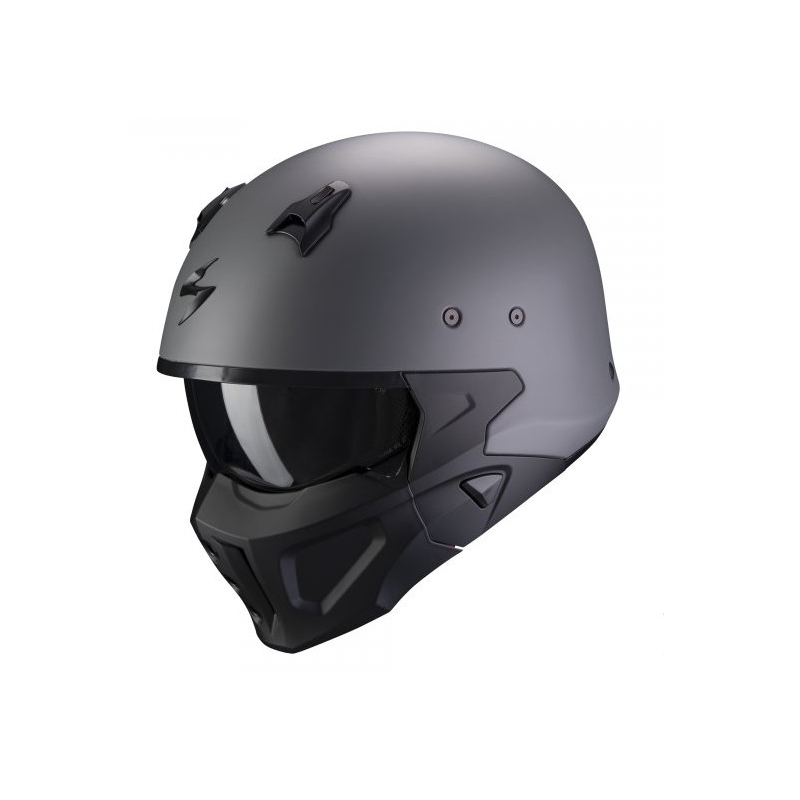 Cască SCORPION COVERT-X solidă mată gri ciment