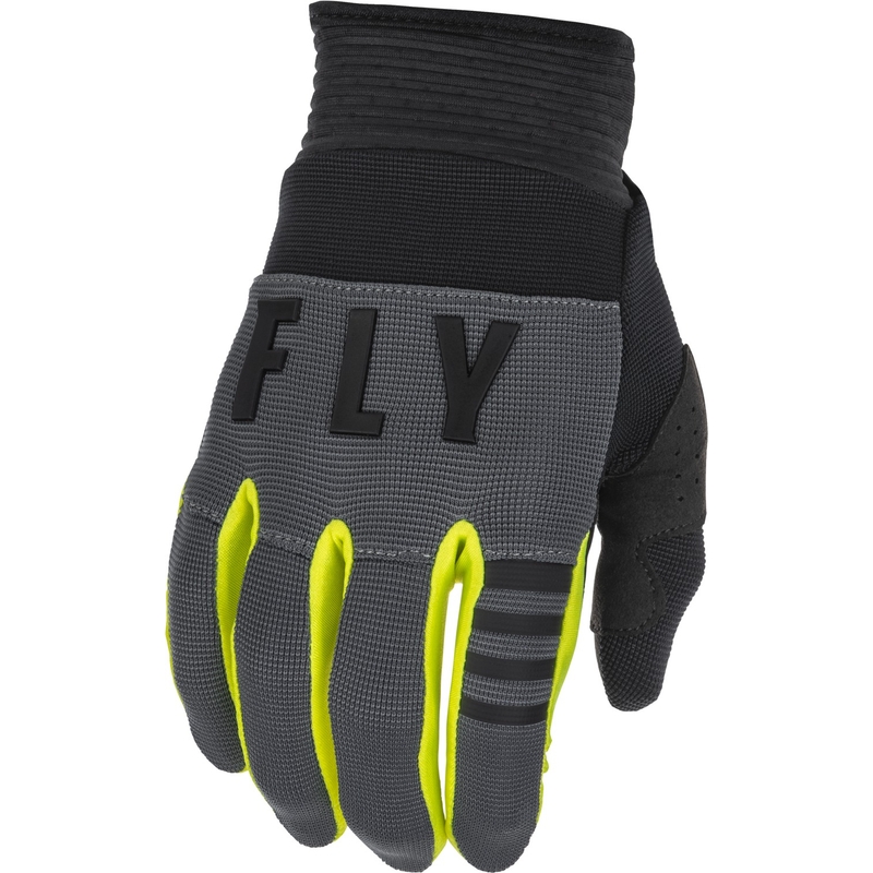 Mănuși de motocros FLY Racing F-16 2022 negru-gri-gri-fluo-galben