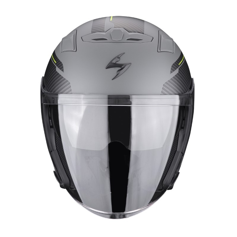 Cască deschisă Scorpion EXO-230 FENIX FENIX ciment gri-negru mat