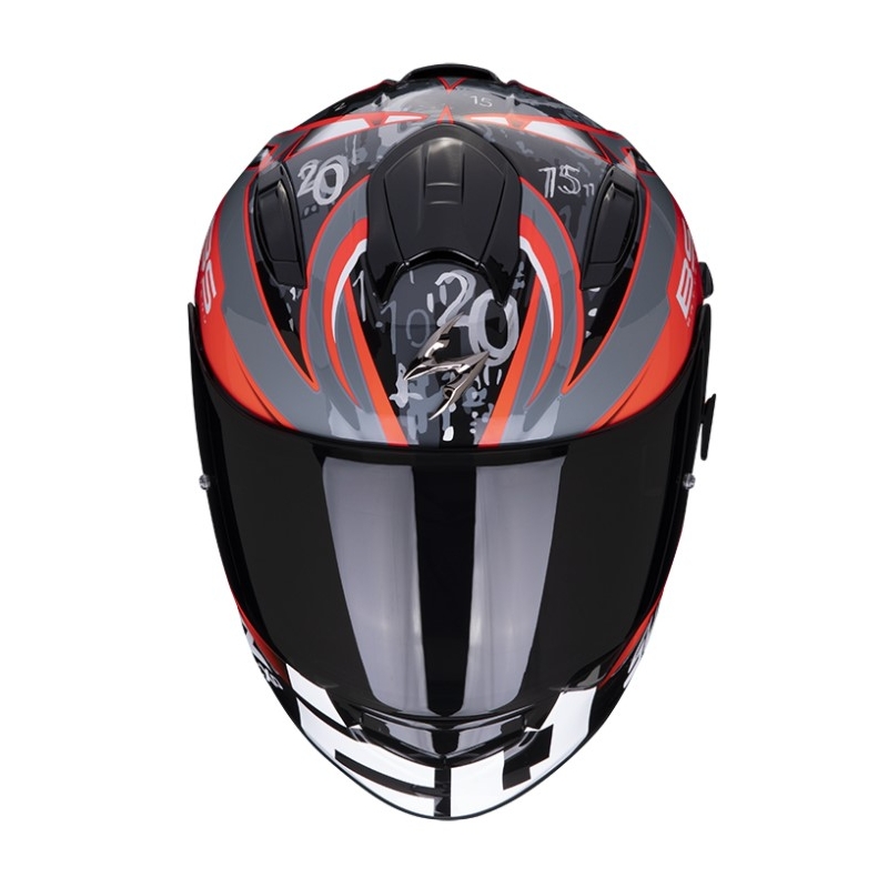 Cască integrală Scorpion EXO-491 FABIO QUARTARARO REPLICA portocaliu-gri-negru