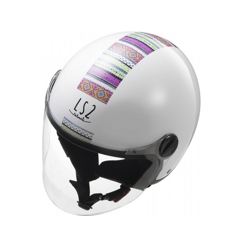 Cască de motocicletă deschisă LS2 OF560 ROCKET II alb lichidare