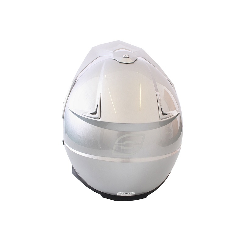 Cască de enduro cu vizieră Ozone MXT-01 de argint lichidare