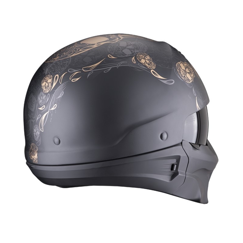Cască de motocicletă Scorpion EXO-COMBAT EVO KALAVERA negru-negru mat-auriu