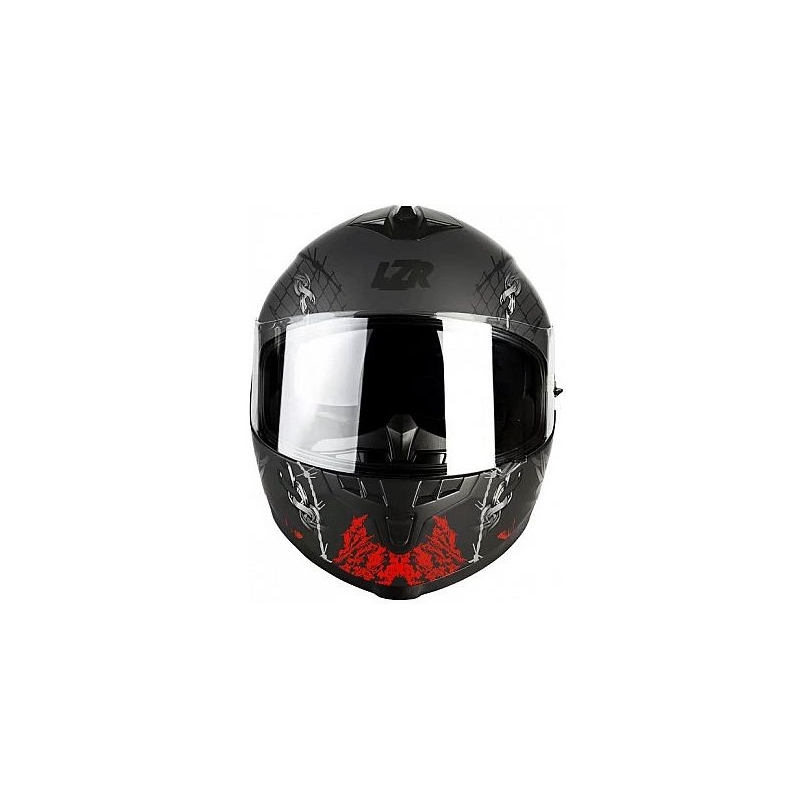 Cască integrală pentru motociclete Lazer FH3 Pitbull 3 negru-roșu-alb