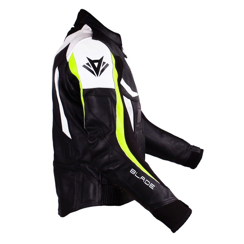 Jachetă pentru bărbați RSA Blade negru-alb-alb-albastru-galben-fluo výprodej lichidare