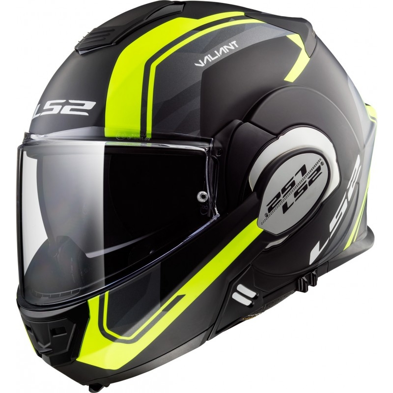 Cască de protecție LS2 FF399 Valiant Line negru-galben-fluo - II. calitate