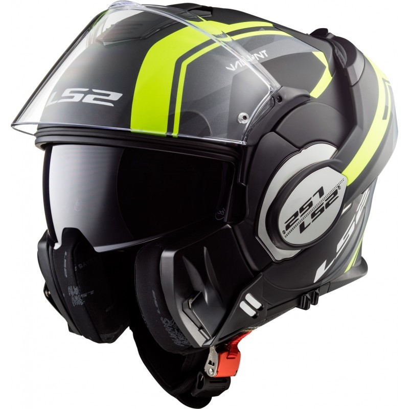 Cască de protecție LS2 FF399 Valiant Line negru-galben-fluo - II. calitate
