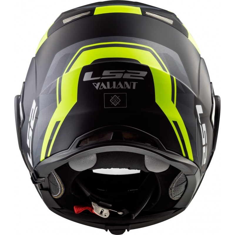 Cască de protecție LS2 FF399 Valiant Line negru-galben-fluo - II. calitate