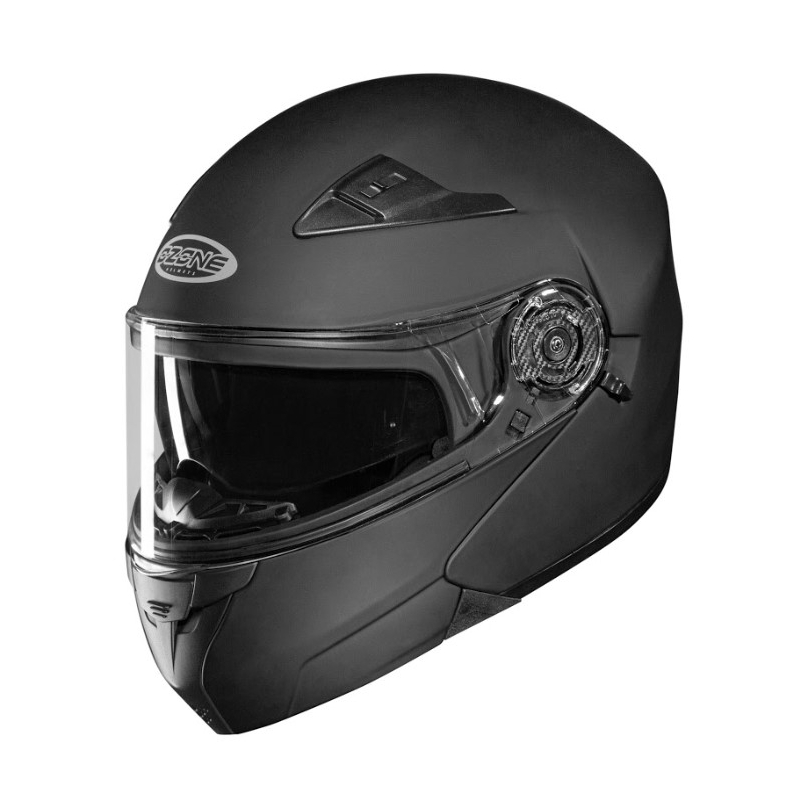 Cască de motocicletă flip-up Ozone Wind negru mat - clasa II