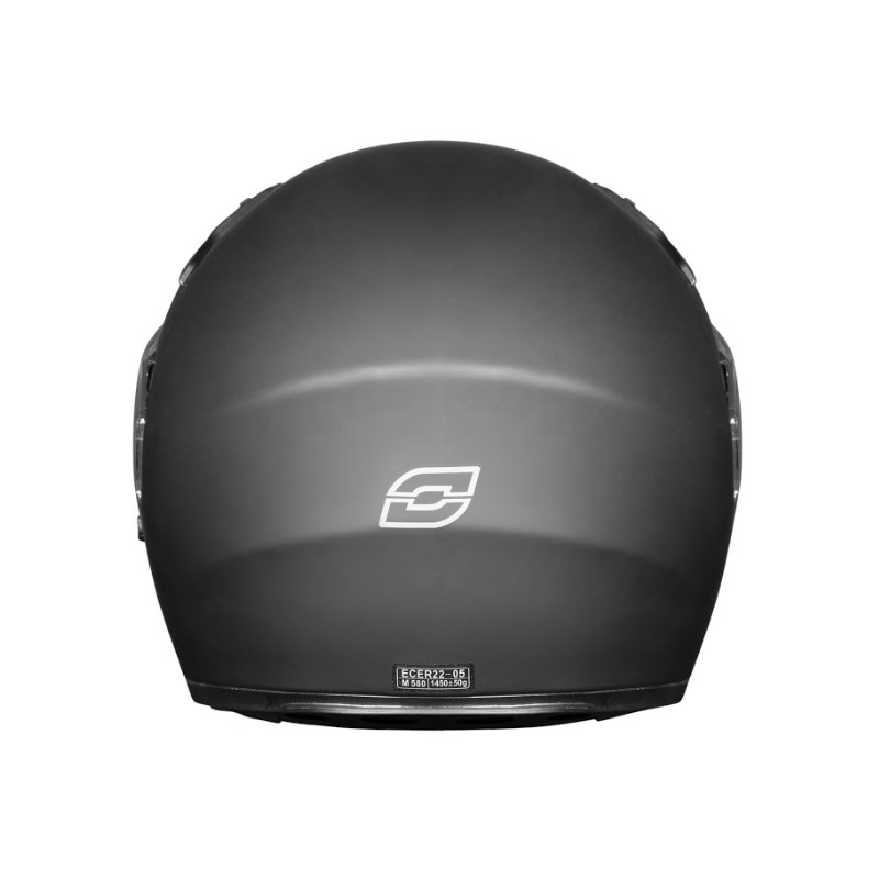 Cască de motocicletă flip-up Ozone Wind negru mat - clasa II